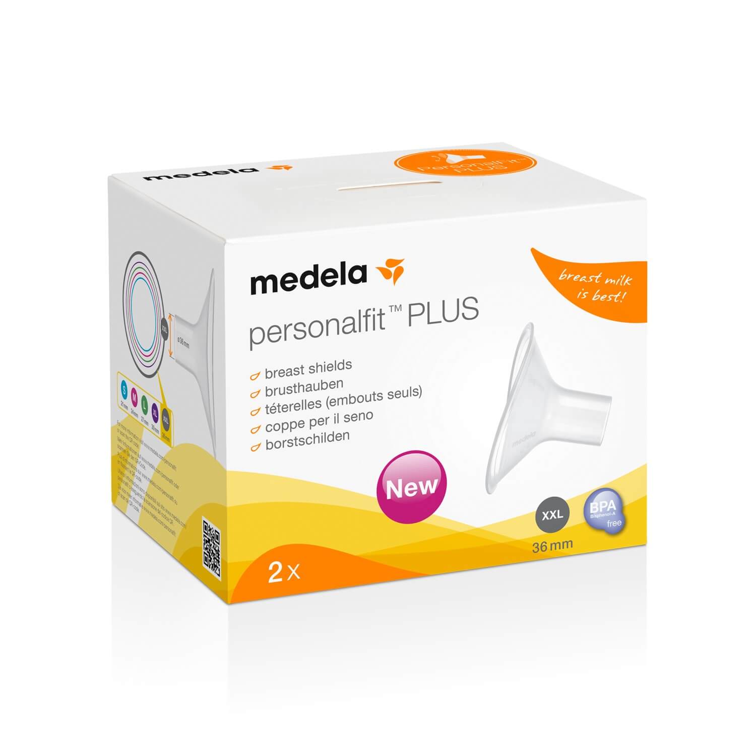 PersonalFit Plus borstschild Medela 36 mm